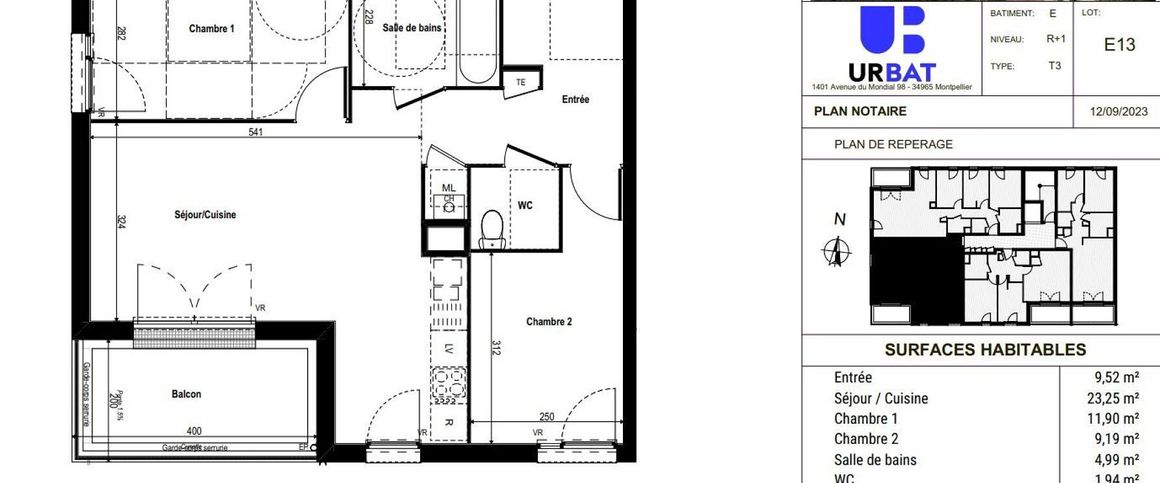 location Appartement T3 DE 60.79m² À RILLIEUX LA PAPE - Photo 1