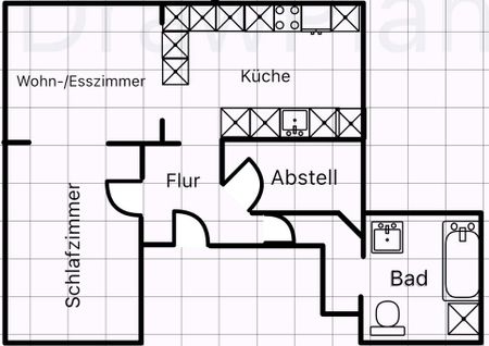 Moderne 2,5-Zimmer Wohnung mit hochwertiger Einbauküche - Photo 2