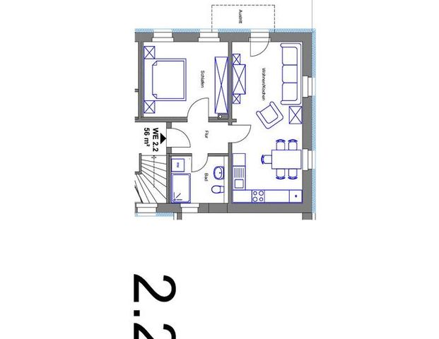 Sonnig, modern, kompakt – 2-Zimmer-Wohnung in ruhiger Lage - Photo 1