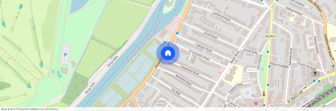 Portsmouth Road, Surbiton KT6