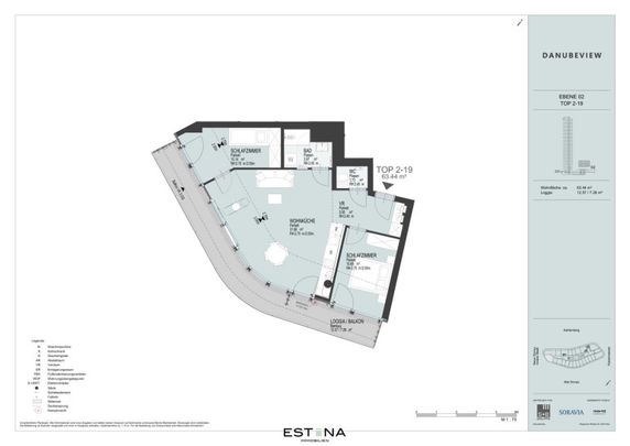 Familienwohnung mit Loggia und Blick zur Donau - Nähe Strandbad Alte Donau - Photo 1