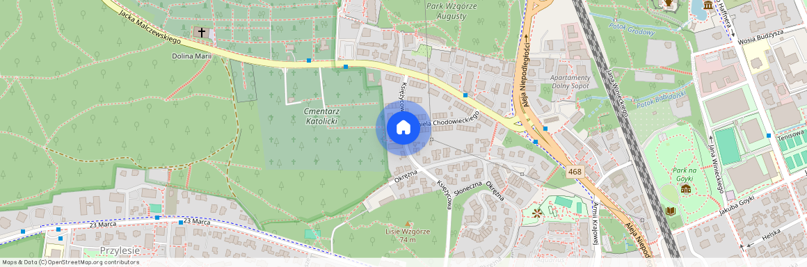 Księżycowa, Lisie Wzgórze, Górny Sopot, Sopot, pomorskie