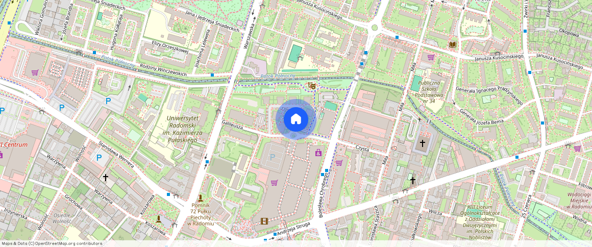 Radom, Śródmieście, Zegara, Słonecznego