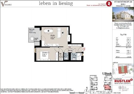 Erstbezug - Charmante 2-Zimmerwohnung mit Balkon | Fertigstellung 2025 - Foto 2