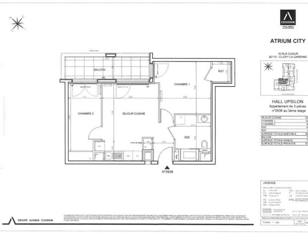 location Appartement T3 DE 50.28m² À CLICHY - Photo 1