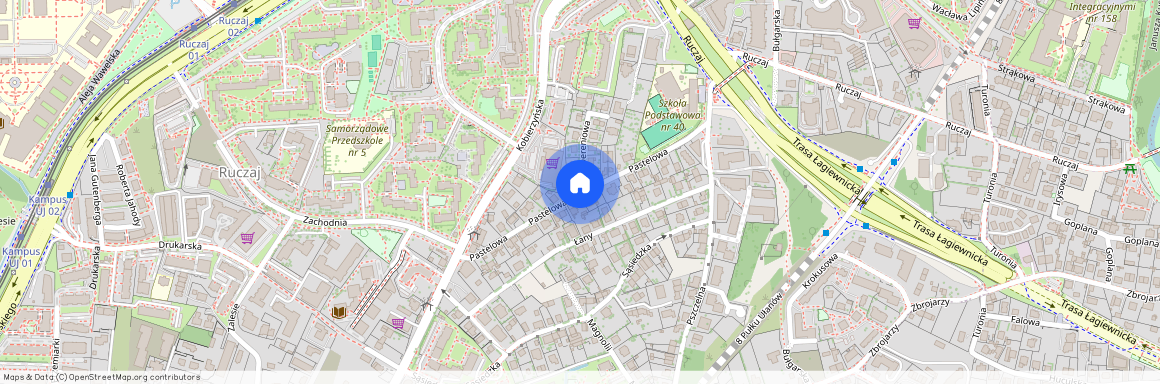 ul. Pastelowa, Ruczaj, Dębniki, Kraków, małopolskie