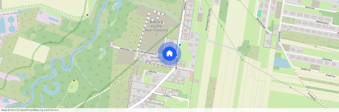 ul. Witolda i Zofii Trzeciakowskich, Pólko Pgr, Piaseczno, piaseczyński, mazowieckie, Chylice-Pólko