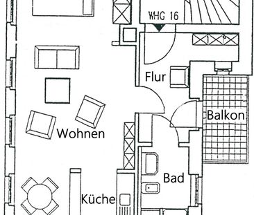 ** Südvorstadt - Gemütliche 1-Zimmer-Whg. im Hofgebäude mit Balkon ... - Foto 6
