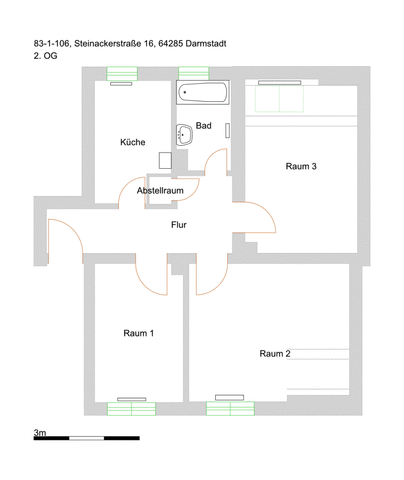 Gemütliche 3-Zimmer- Dachgeschoss-Wohnung - in der Innenstadt! - Foto 5