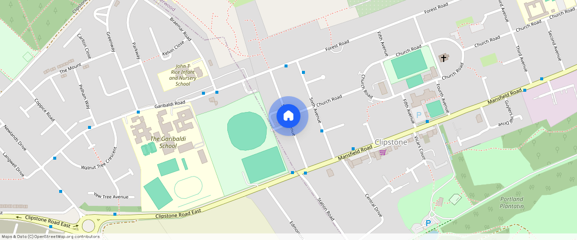 Seventh Avenue, Clipstone Village