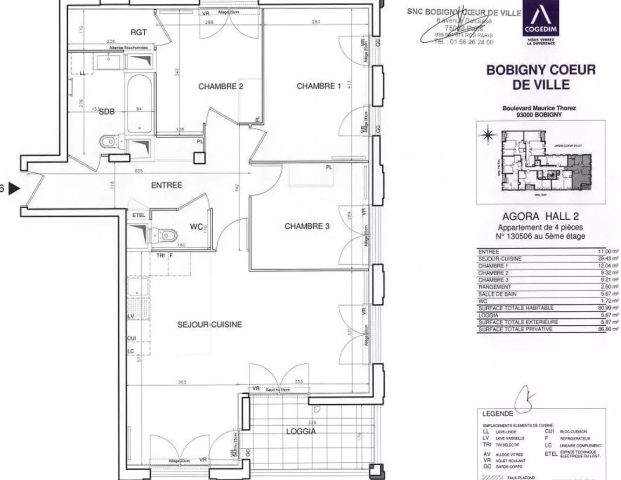 location Appartement T4 DE 81.5m² À BOBIGNY - Photo 1