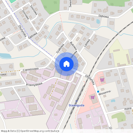 ul. Olsztyńska, Stawiguda, Stawiguda, olsztyński, warmińsko-mazurskie