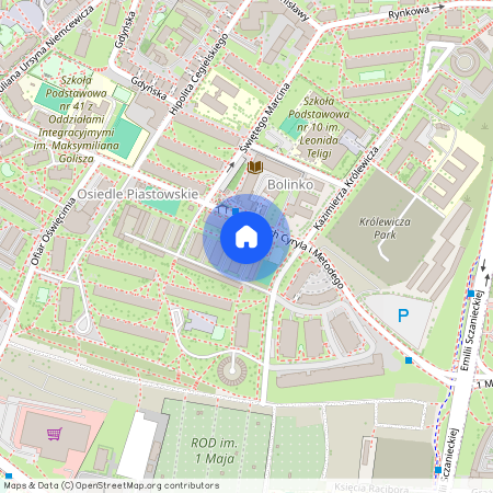 ul. Edwarda Dembowskiego, Niebuszewo-Bolinko, Śródmieście, Szczecin, zachodniopomorskie