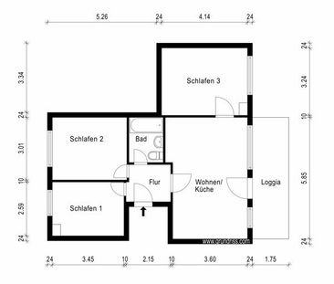 Hier lässt es sich Wohnen - 4-Zimmer-Wohnung mit Balkon - Photo 4