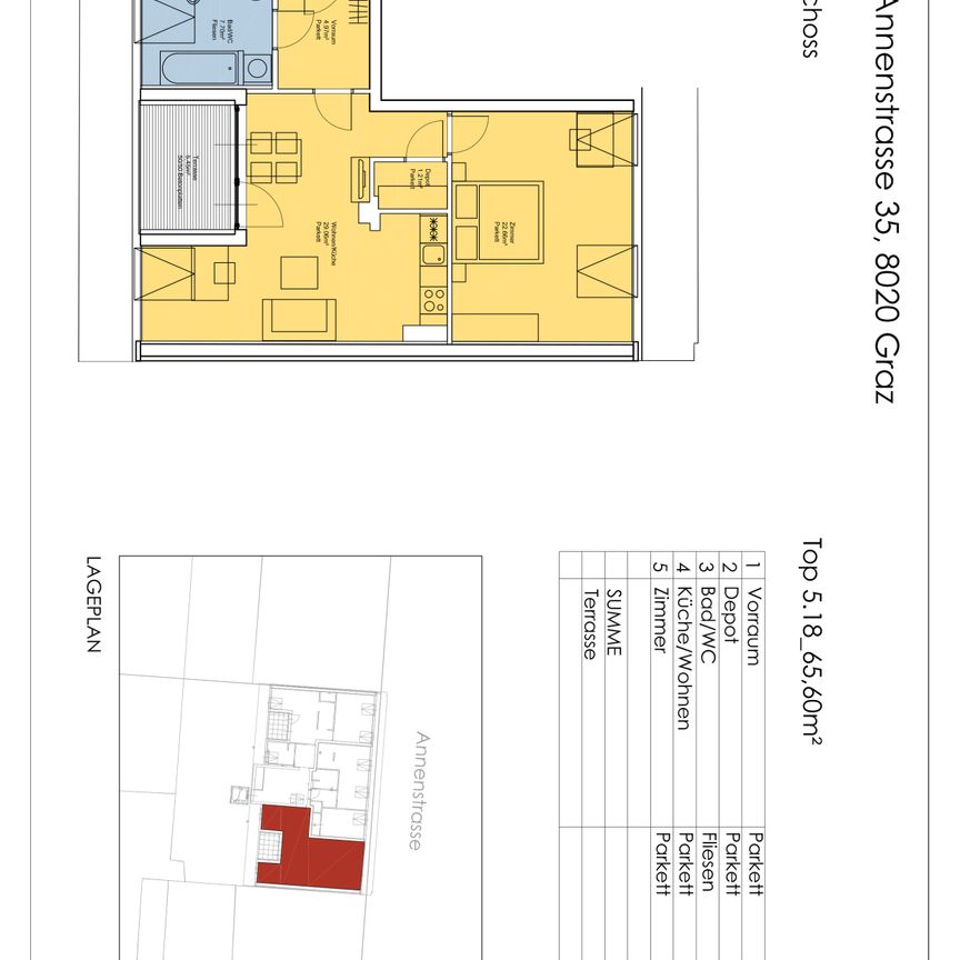 Annenstraße 35/18- geförderte 2 Zimmerwohnung in zentraler Lage - Photo 2