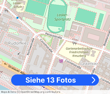 Helles, möbliertes Apartment mit tollem Ausblick in Friedrichshain - Foto 1