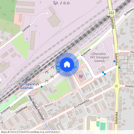 ul. Kolejowa, Starogard Gdański, starogardzki, pomorskie