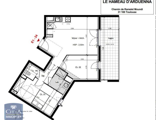 Appartement à louer 3 pièces 59.15m² - Photo 1