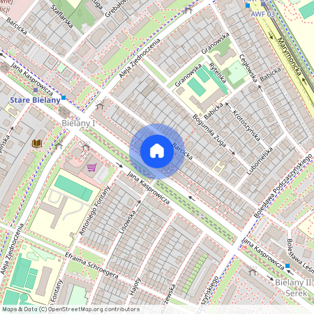 ul. Jana Kasprowicza, Stare Bielany, Bielany, Warszawa, mazowieckie