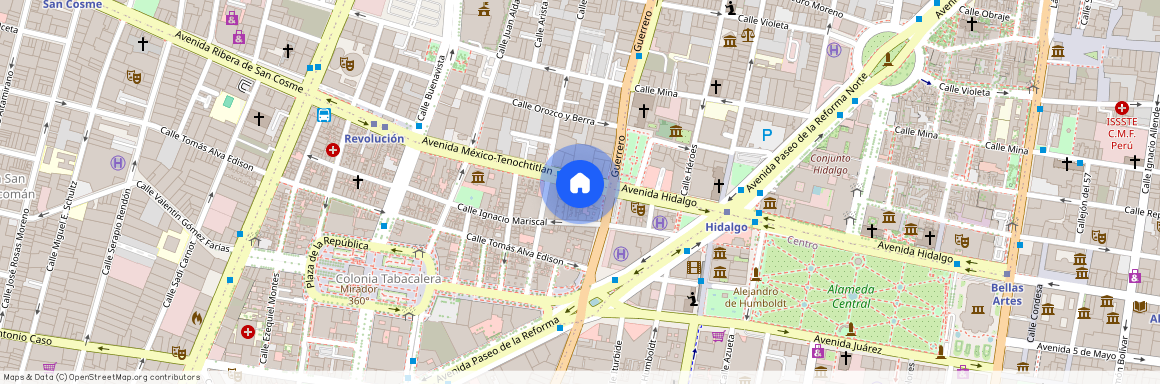 Avenida México-Tenochtitlan 14, Tabacalera, 06030 Mexico City, CMX, Mexico