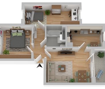 - Zimmerwohnung, 18106 Rostock - Schmarl - Photo 1