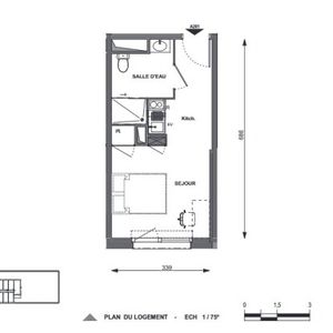 Location Appartement 1 pièce 22m² JOUE LES TOURS 37300 - Photo 2