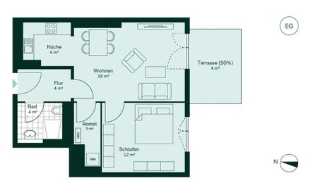 Erstbezug 2025: Ihr modernes Garten-Apartment in 15745 Wildau, Brandenburg (50 m², Neubau) - Photo 2