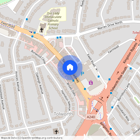 Tolworth Broadway, Surbiton, KT6