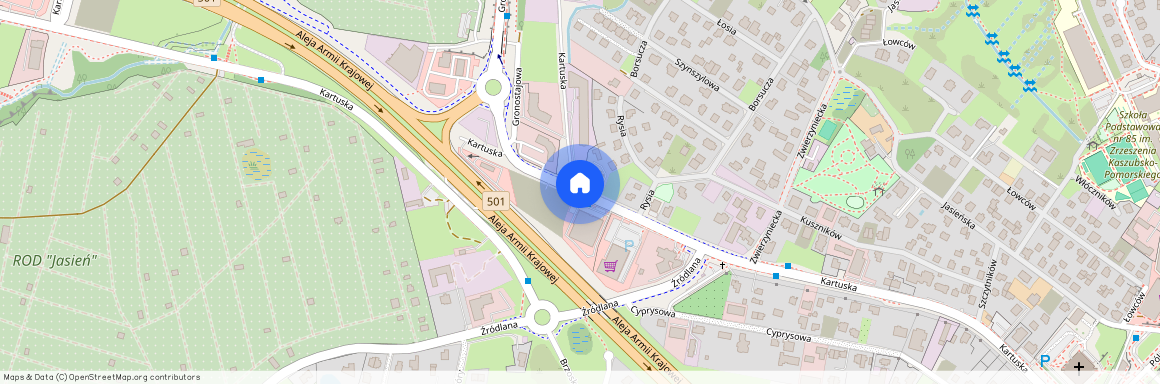 Jasień, ul. Kartuska, Gdańsk