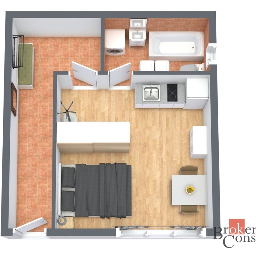 Apartment for rent, 1+KK - Studio, 25m - Photo 1