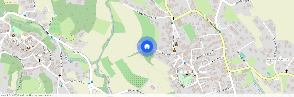 Pecetto Torinese, Via Costi