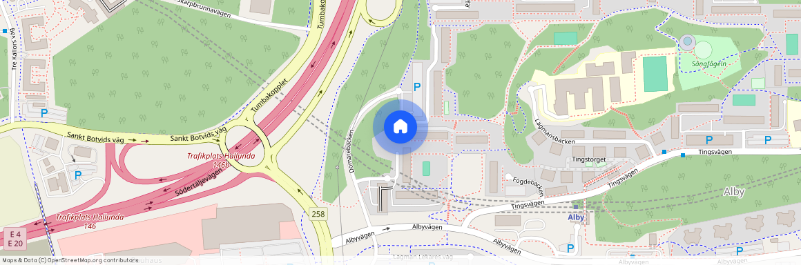 Domarebacken 36, Alby