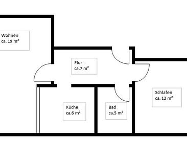 2 Raum-Wohnung mit Balkon - Photo 3