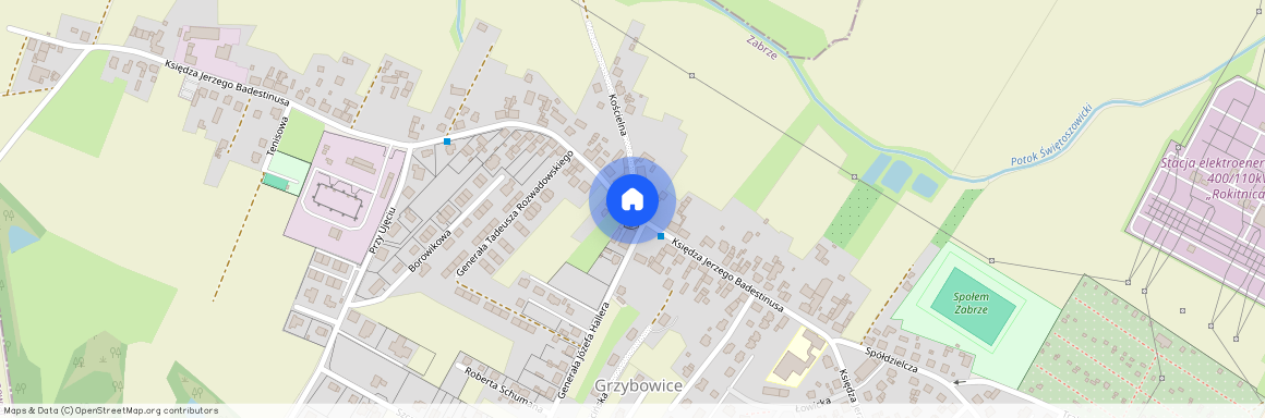Grzybowice, Ks. Jerzego Badestinusa, śląskie, Zabrze