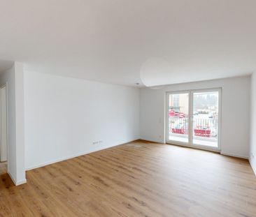 2-Zimmer-Neubauwohnung mit besonderem Schnitt! EBK und Balkon/Terra... - Photo 2