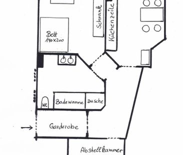 möblierte 2-Zi-Wohnung in Unterbrunn(bei Gauting) zu vermieten - Foto 1