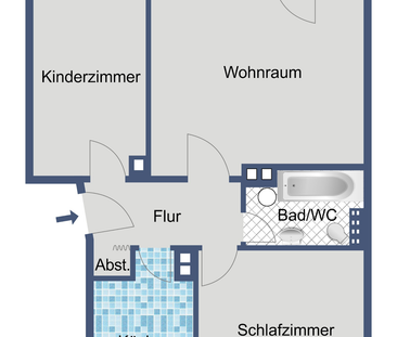 Komfortables Zuhause im 3. OG ohne Aufzug! - Foto 1