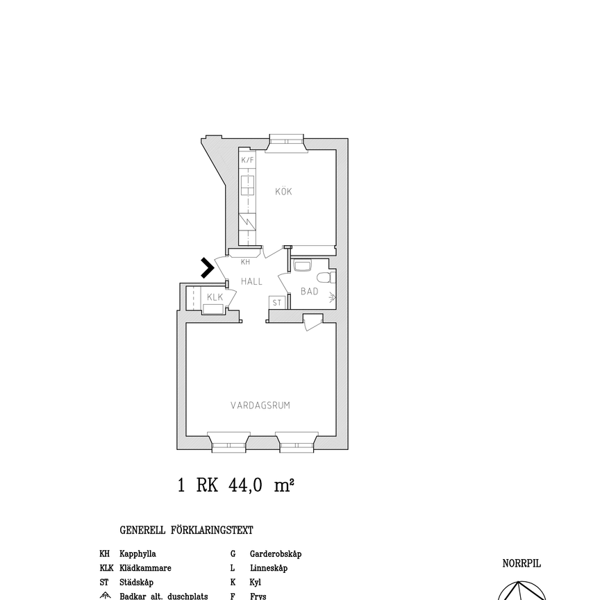 Sjätte Tvärgatan 24 E, våning 1 - Foto 1