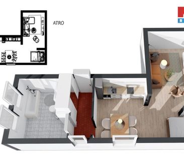 Pronájem bytu 1+kk a garsoniéry 38 m² - Фото 1