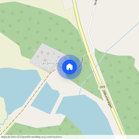 Skråmstalundsvägen, Bro