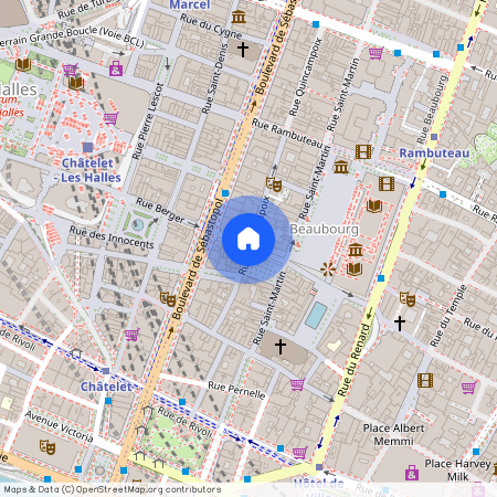 Rue Quincampois et Rue Aubry le Boucher 75004 Paris (4e arrondissement)