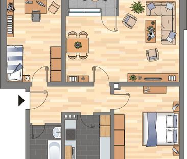 Bereits modernisierte 3-ZKB-Balkonwohung im Europaviertel zu vermie... - Photo 6