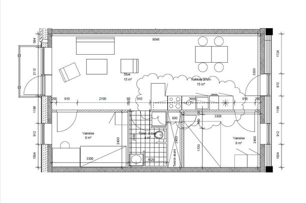 Moderne lejebolig i Odense M med stor tagterrasse - perfekt til den studerende/delebolig - Foto 1