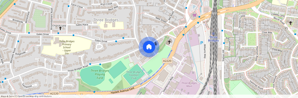 Three Bridges Road, Crawley, RH10