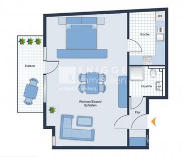 +++ 3142 - Moderne Singlewohnung in Zentrumsnähe von Bergisch Gladb... - Photo 2