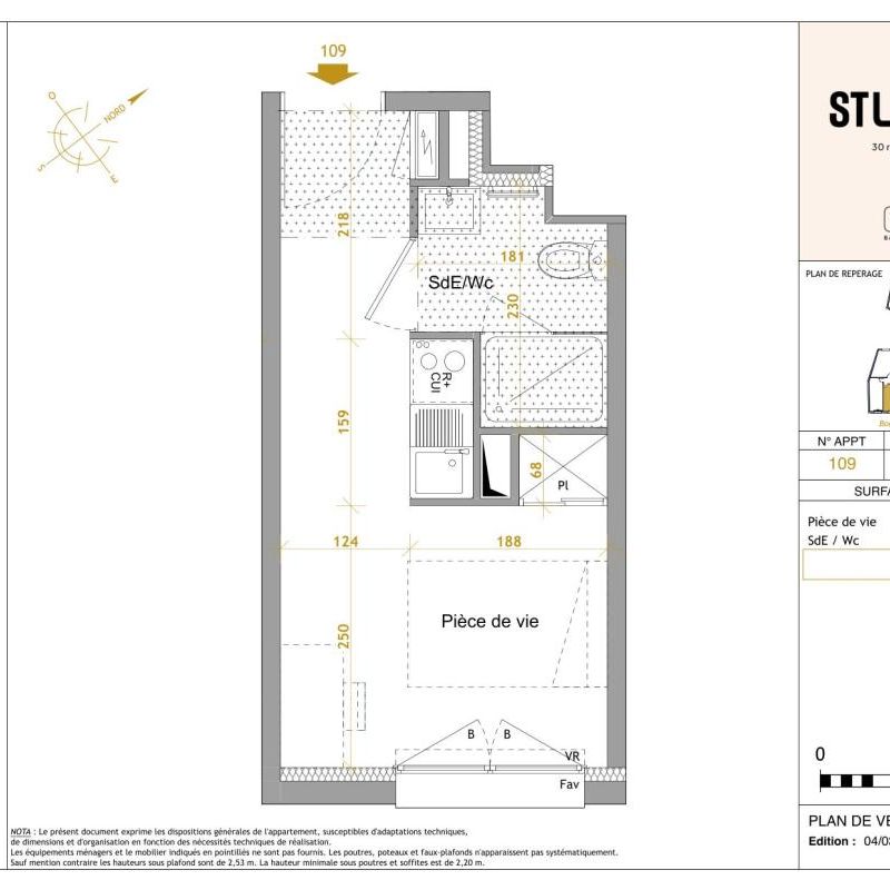 Location Appartement 1 pièce Meublé 17m² NANTES 44300 - Photo 2