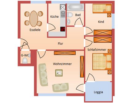 Schicke 3-Zimmer-Wohnung mit Balkon und Fernblick in Nieder-Ramstadt - Photo 2