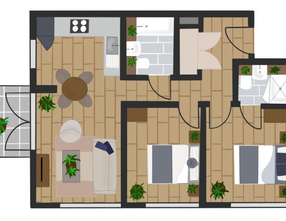 Apartment Type B3Z Atlantic Night - Photo 1