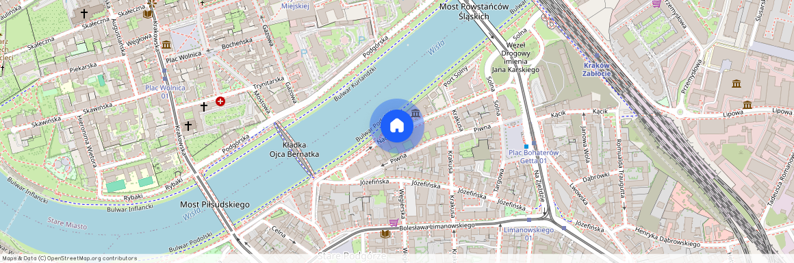 Podgórze, ul. Nadwiślańska, Kraków