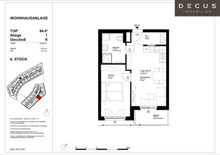 | AB FEBRUAR | 2-ZIMMER | SÜDWESTLICH | BALKON | AN DER ALTEN DONAU | DONAUSTADTBRÜCKE | - Foto 5